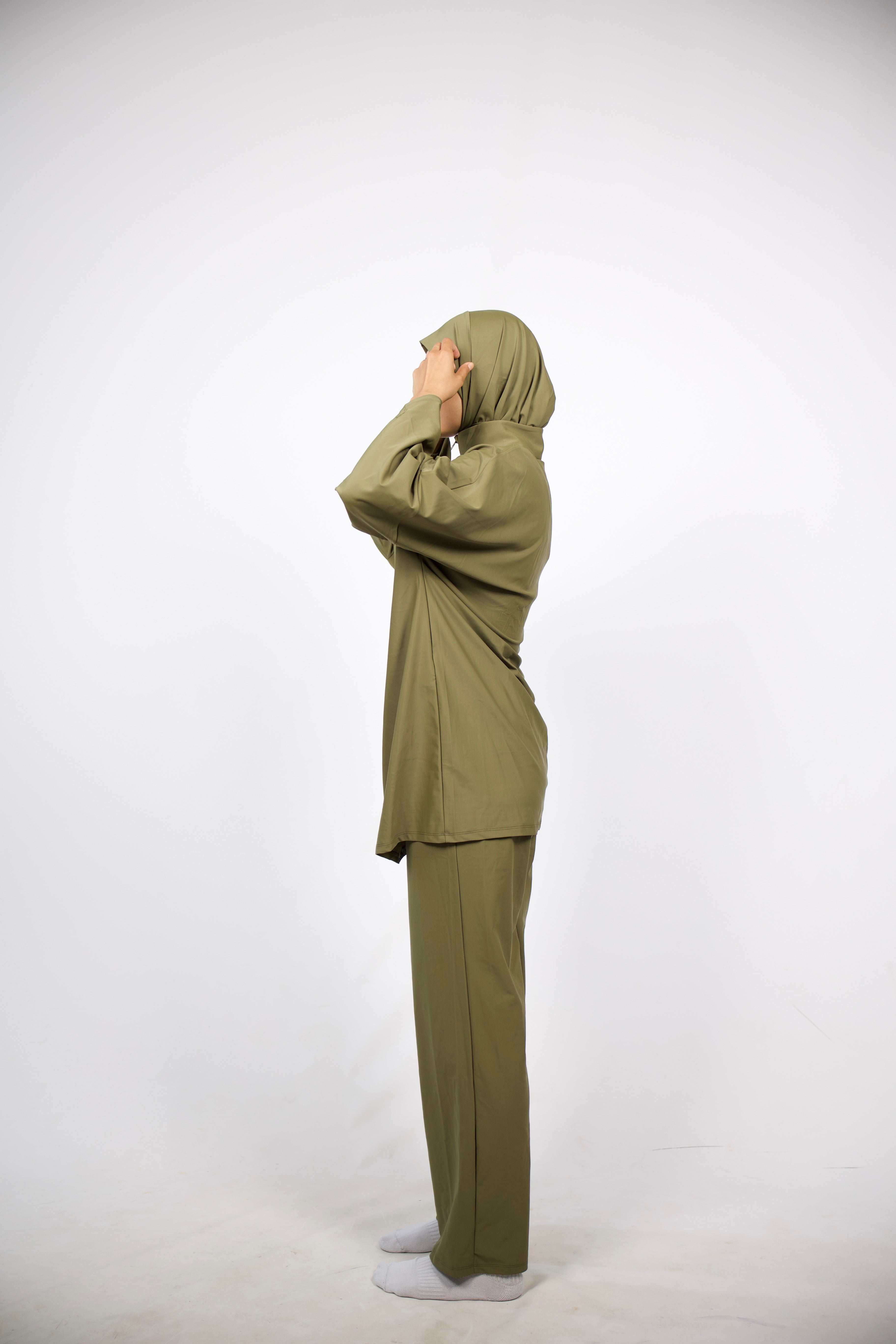 Women’s Full Coverage Modest Burkini Swimwear Set
