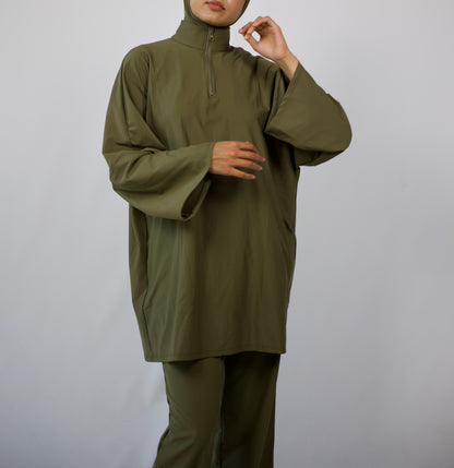 Women’s Full Coverage Modest Burkini Swimwear Set