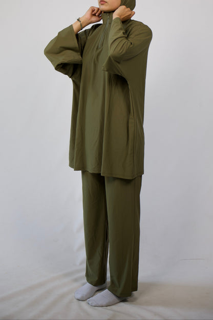Women’s Full Coverage Modest Burkini Swimwear Set