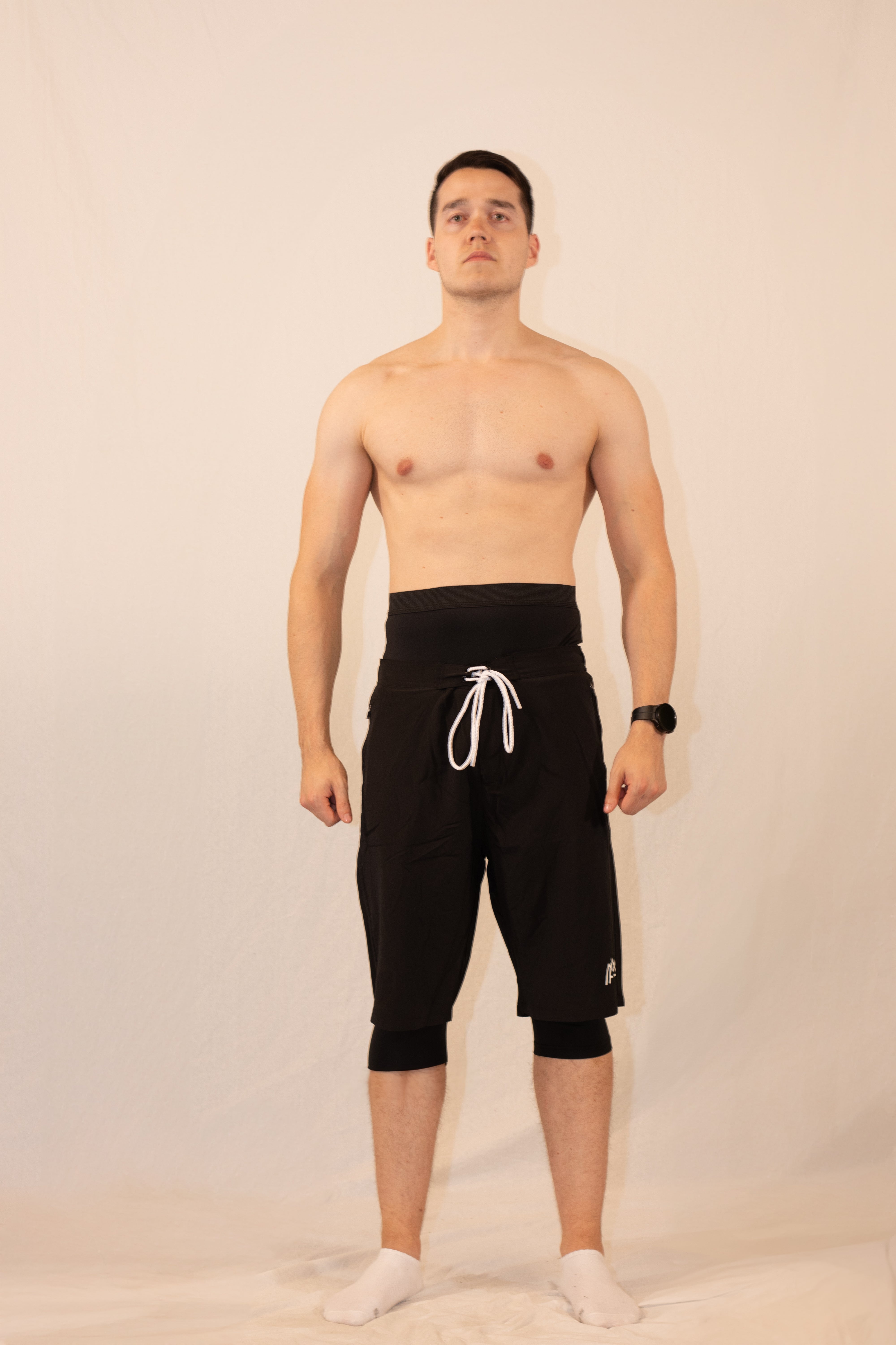 Mens halal shorts black