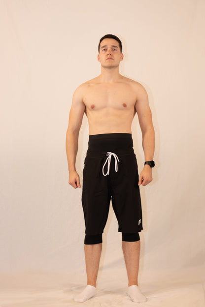 Mens halal shorts black