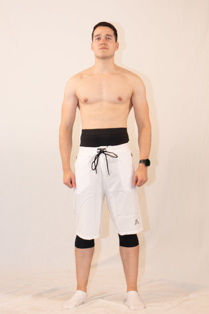 Mens halal shorts white 