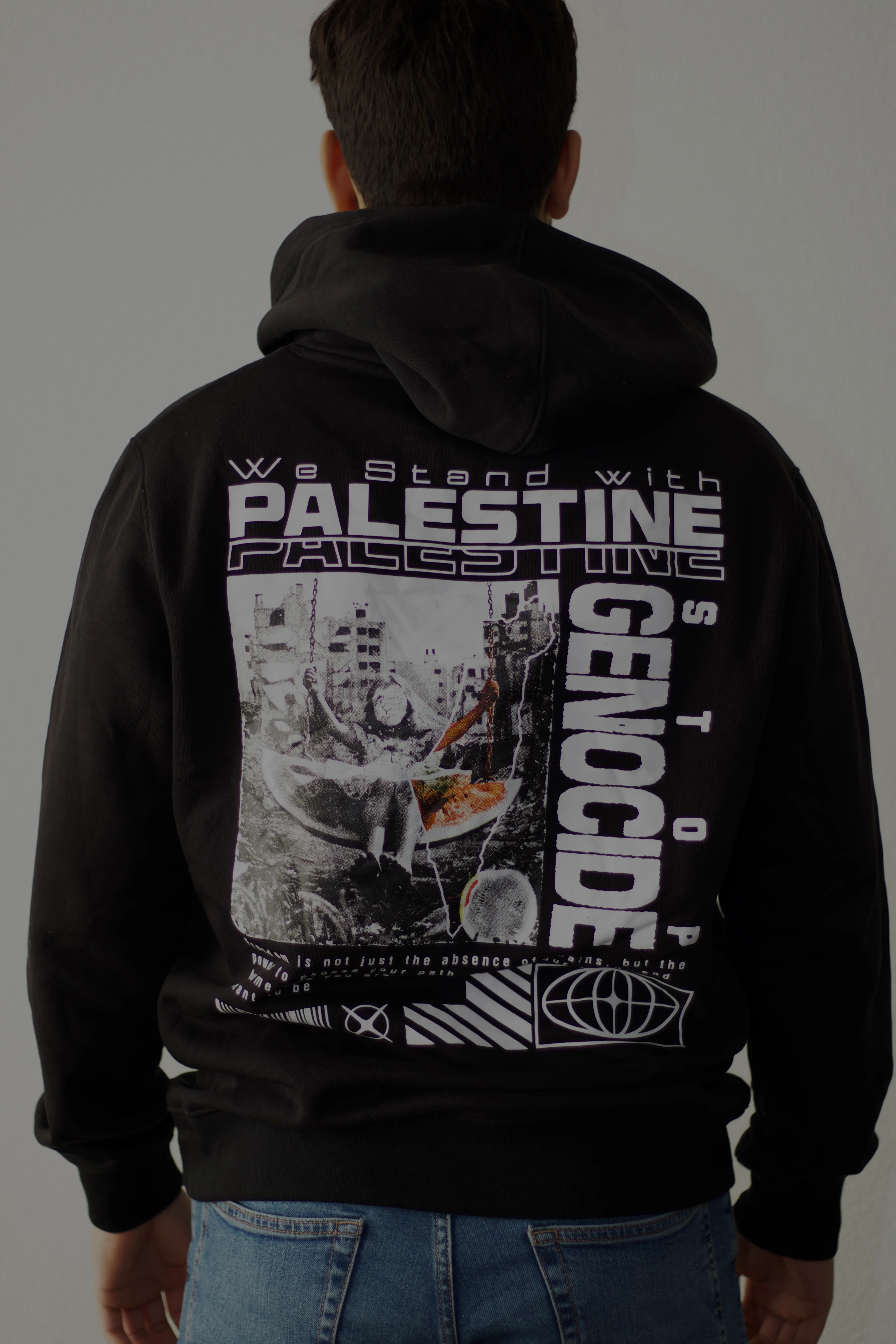 Palestina hoodie V1 back